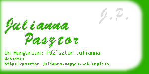 julianna pasztor business card